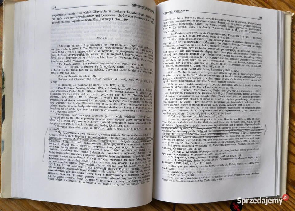 Historia koloru tom II 2 Maria Rzepińska Rok wydania 1979 Sosnowiec