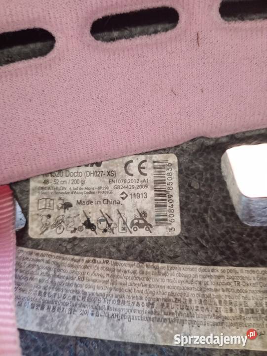 kask hełm ochronny rowerowy dziecięcy różowy