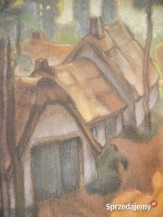 Pastel na kartonie Leo Vingerhoets Belgia poł Warszawa