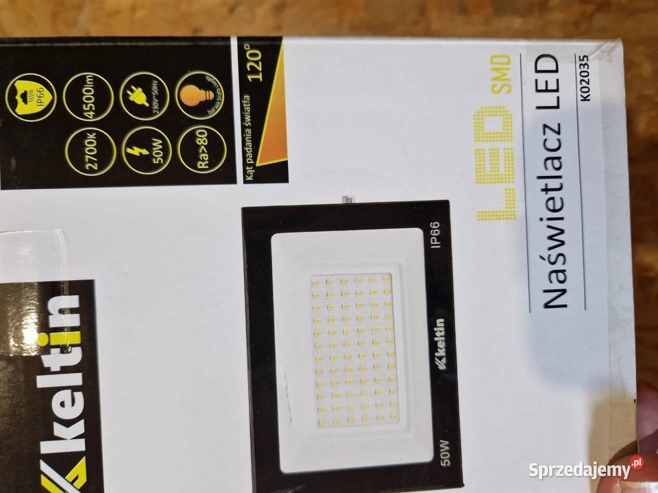 Naświetlacz LED 50W barwa biała ciepła 2700K wielkopolskie