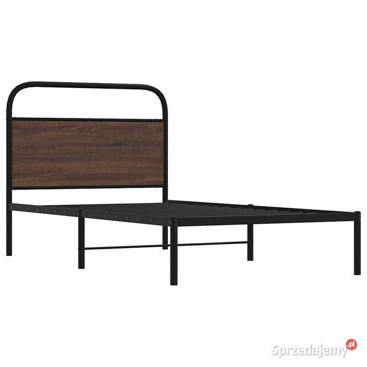 Łóżko bez materaca brązowy dąb 90x200 WM4100300