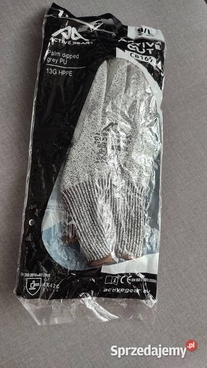Antyprzecięciowe rękawice Active Gear rozmiar 9 Gdańsk