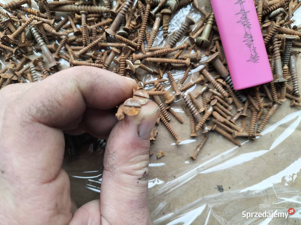 WKRĘTY DO DREWNA MEBLI STARE PRL Kamień-Kolonia
