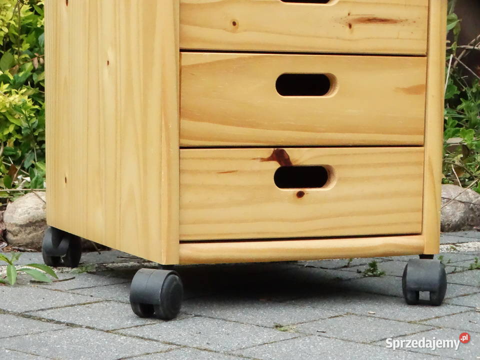 Drewniana szafka IKEA sosna 6 szuflad na kółkach Pozostałe Biłgoraj