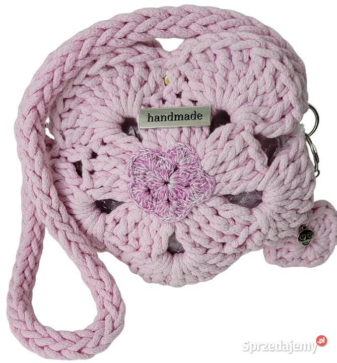 Torebka kwiatuszek ręcznie wykonana 16cm małopolskie Krzywaczka