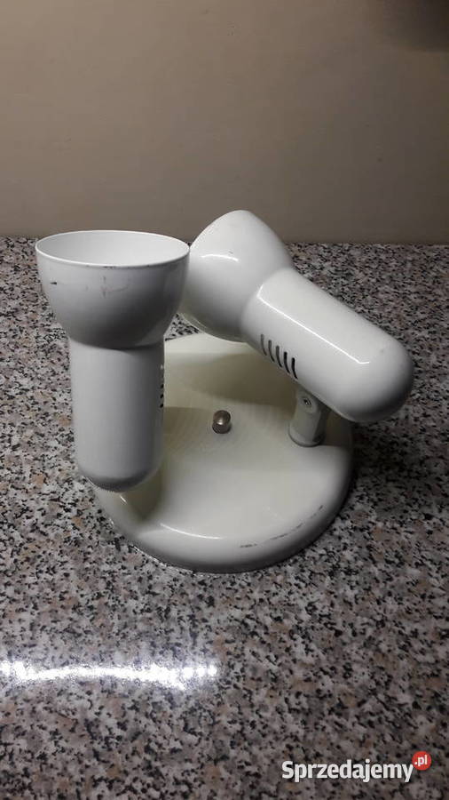 Lampka podwójna biała metalowa biały Głuchołazy