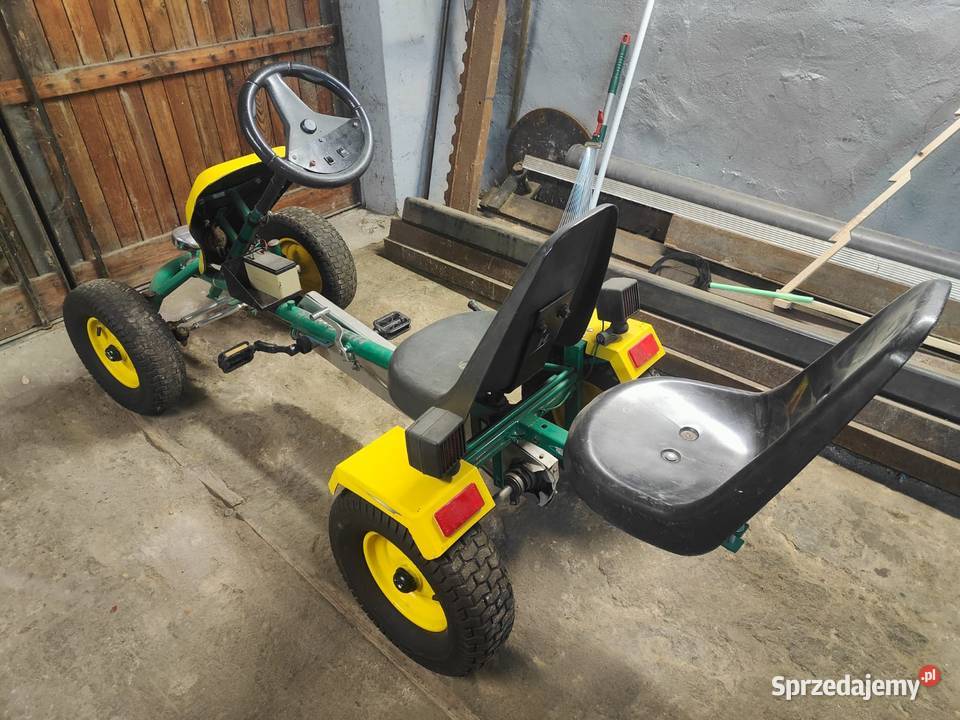 Gokart na pedały duży rower dwuosobowy john deer Pozostałe śląskie