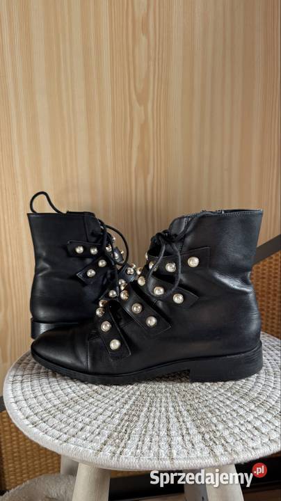 Skórzane buty Zara śląskie Rybnik