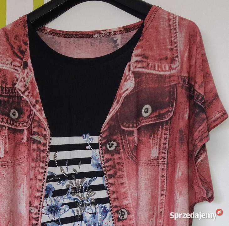 XL48 Tunika z wzorem kamizelki