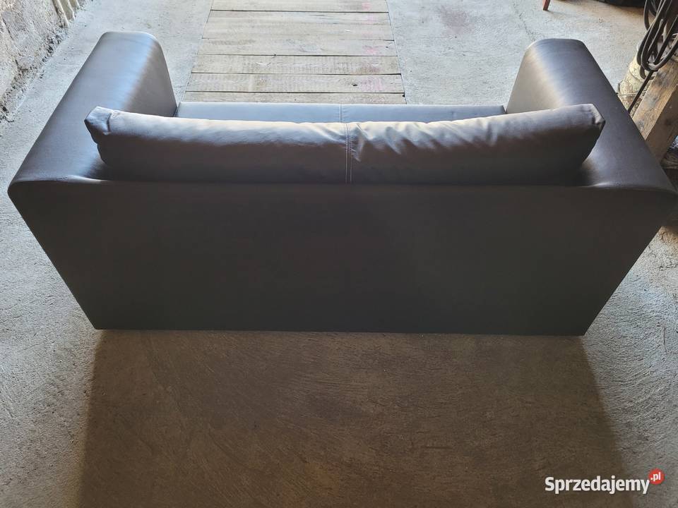 Sofa dwuosobowa z funkcją spania ecoskóra Widuchowa