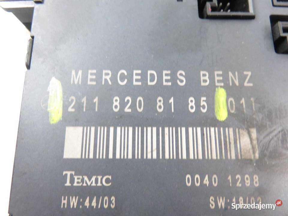 MODUŁ DRZWI MERCEDES 211 2118208185 osobowe Skrzynki bezpieczników