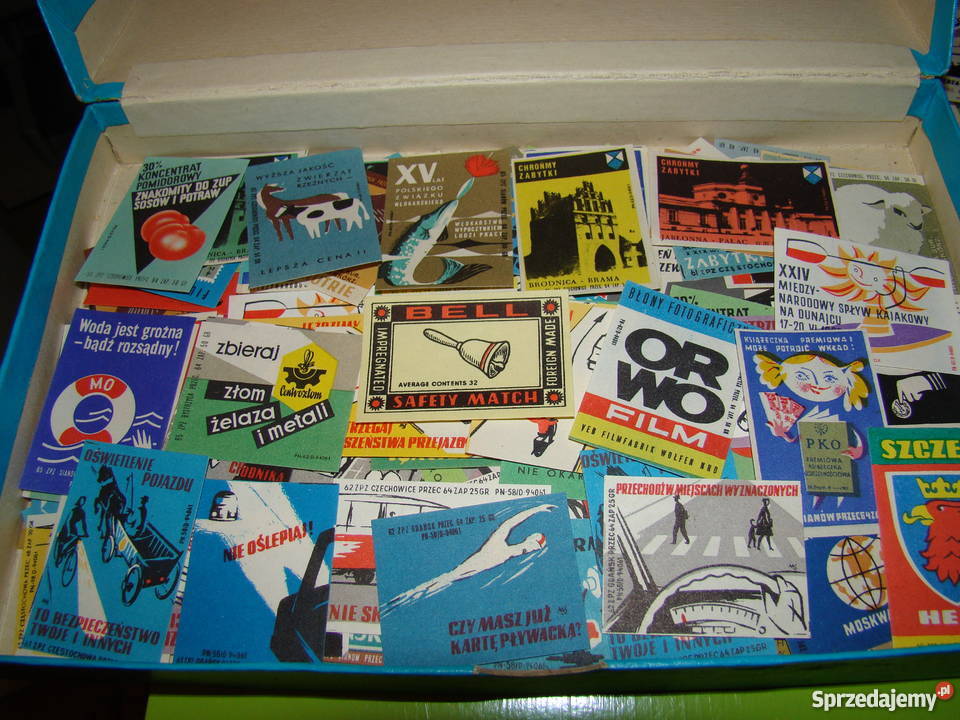 Etykiety zapałczane PRL ok 550 sztuk Mielec