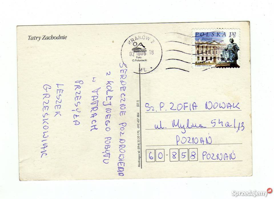 TATRY ZACHODNIE POCZTÓWKA Krynki