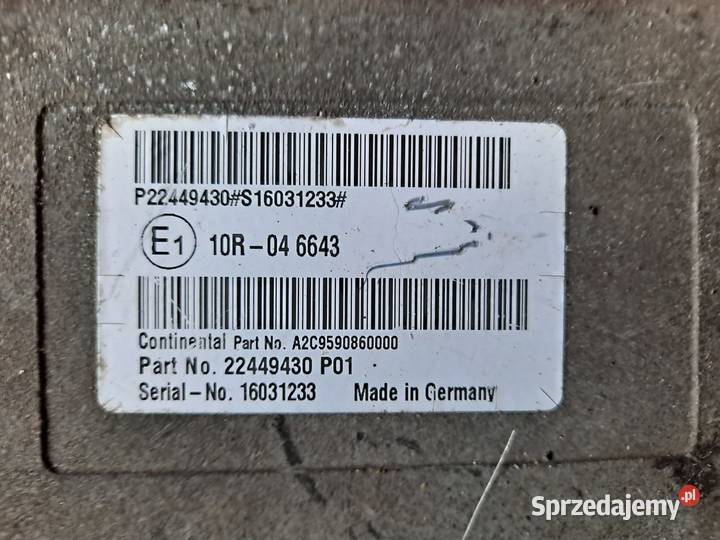 22449430 P01 16031233 STEROWNIK ADBLUE VOLVO FH Zawichost