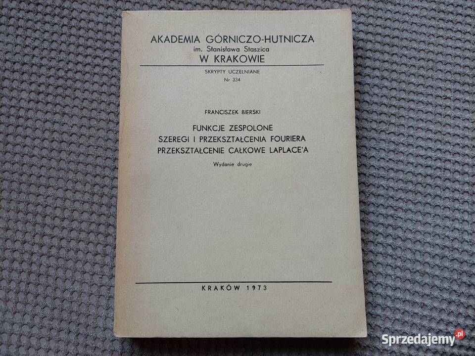 Bierski Funkcje zespolone szeregi i Kraków