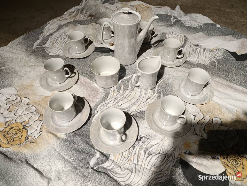 Serwis kawowy porcelana Włocławek Prl Kobylnica