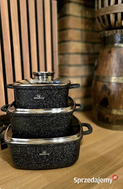 199 Zestaw 3 brytfanek Klonberg Zabrze