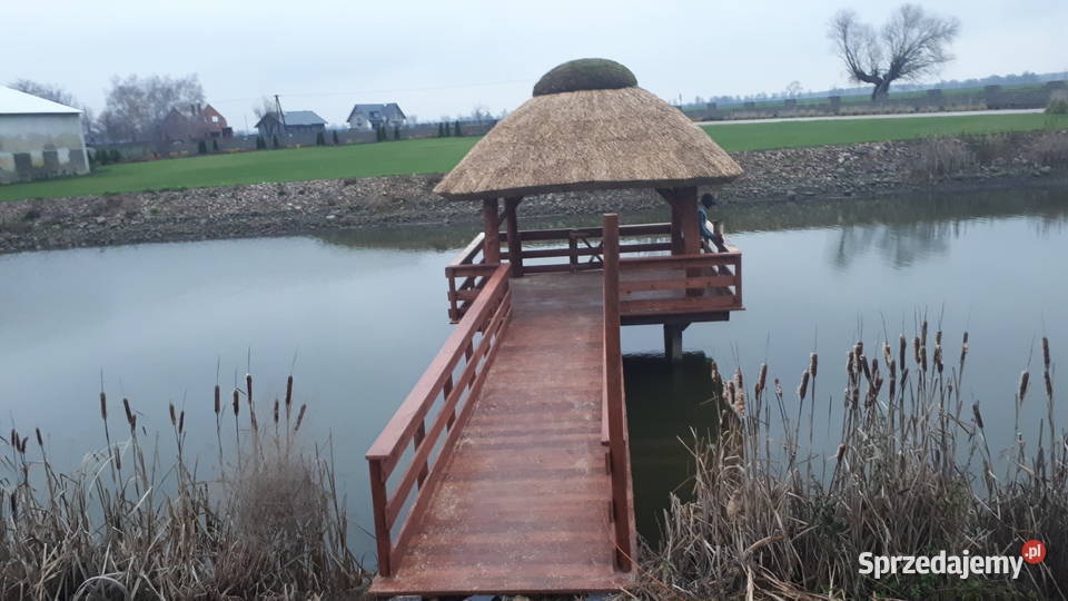 Drewutnia trzcina strzecha altana ogrodowa z Drewutnie Konin