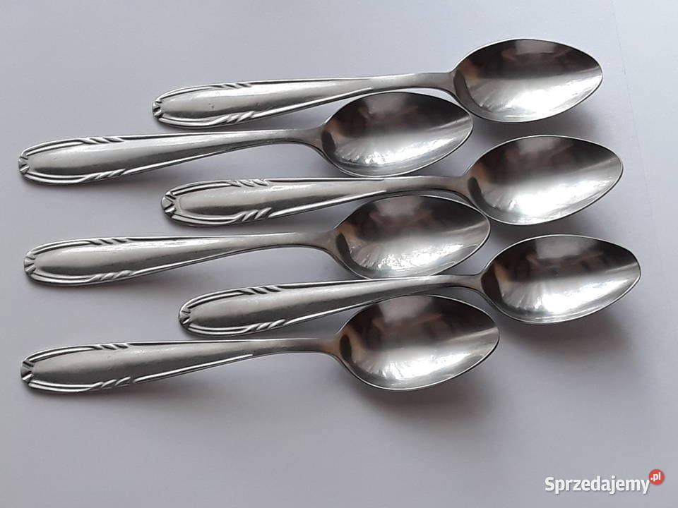 Łyżeczki do herbaty 2 KŁOS Gerlach sztućce PRL Dąbrowa Górnicza