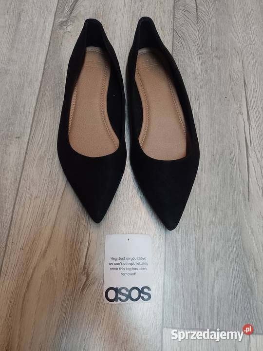 42 ASOS Design Czarne baleriny wieczorowe z Kraków