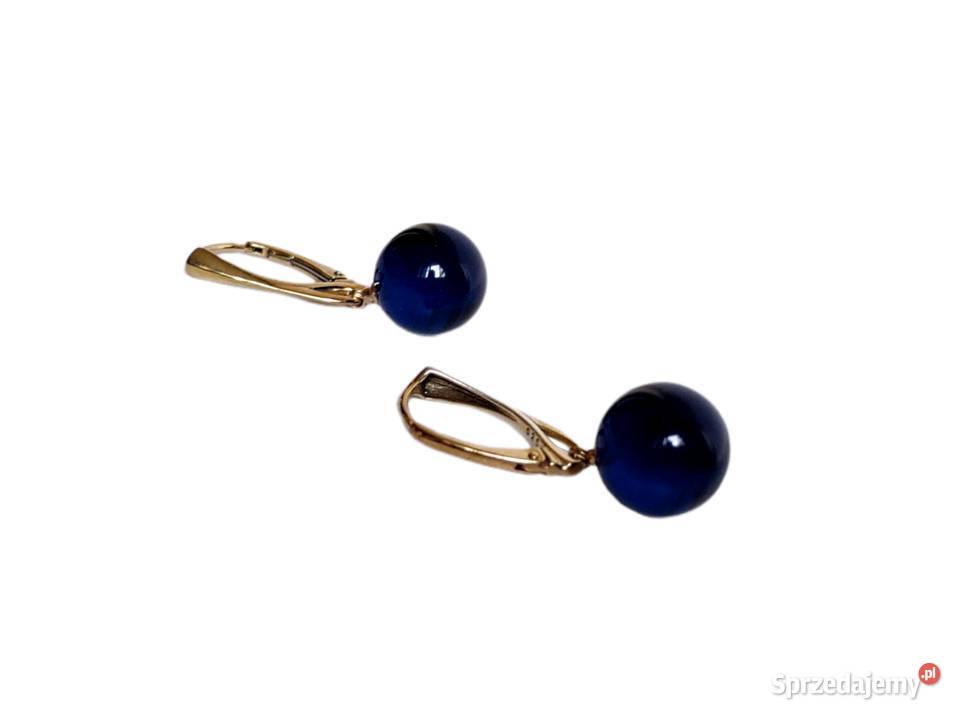 7504 Urocze Ciemnoniebieskie Kulki Bursztynu Kędzierzyn-Koźle