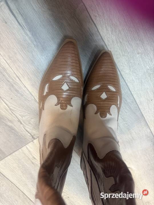 40 SEQWL Ekstrawaganckie kozaki kowbojki z Kraków sprzedam