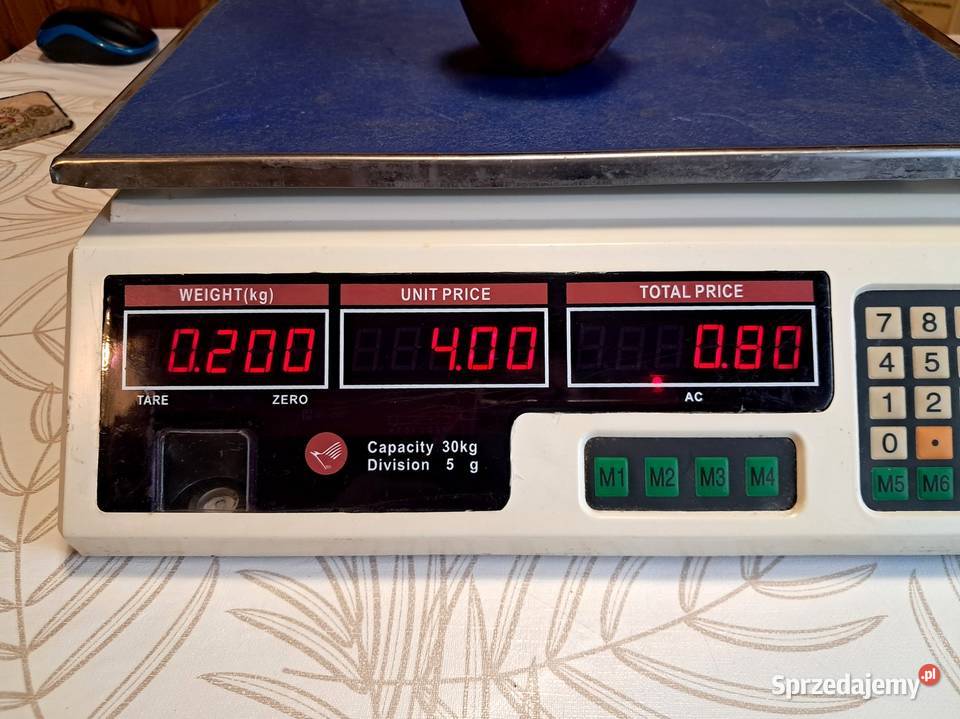 Waga elektroniczna do 20 obliczanie ceny dwa AGD drobne Kraków