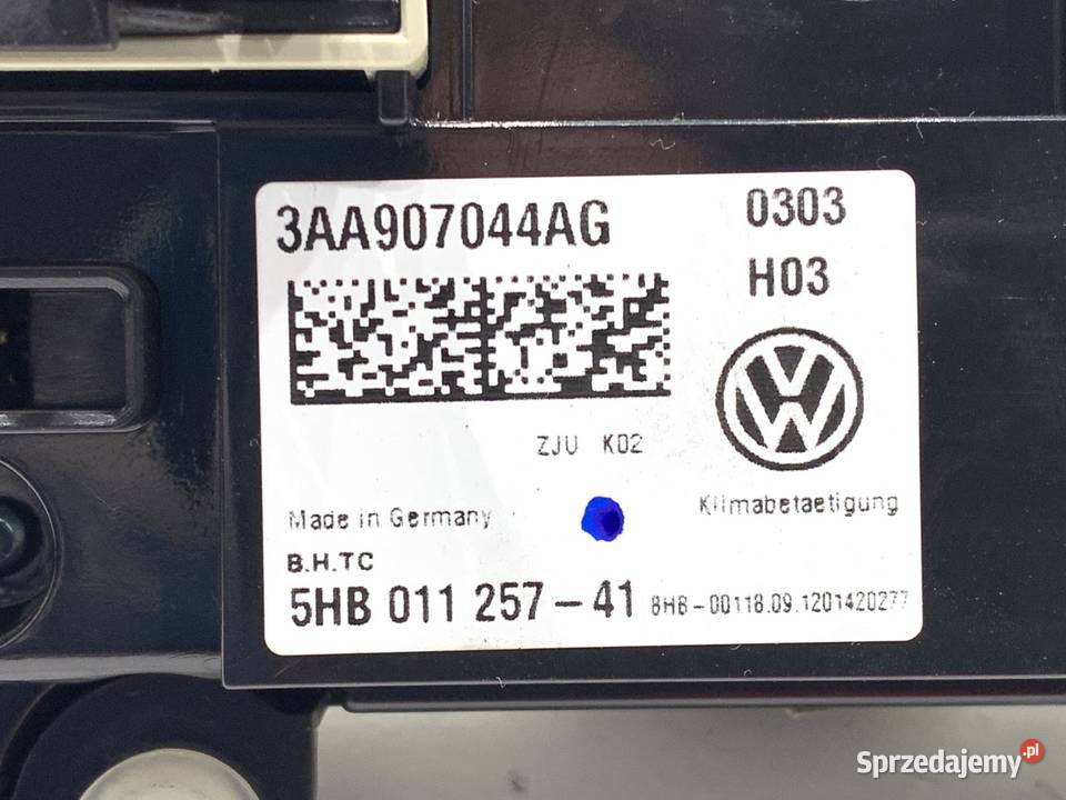 PANEL STEROWANIA NAWIEWU VW CC B7 3AA907044AG