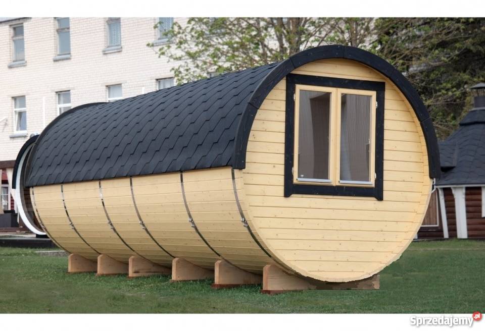 SAUNA beczka ogrodowa Z WEJŚCIEM BOCZNYM 22m x Płock
