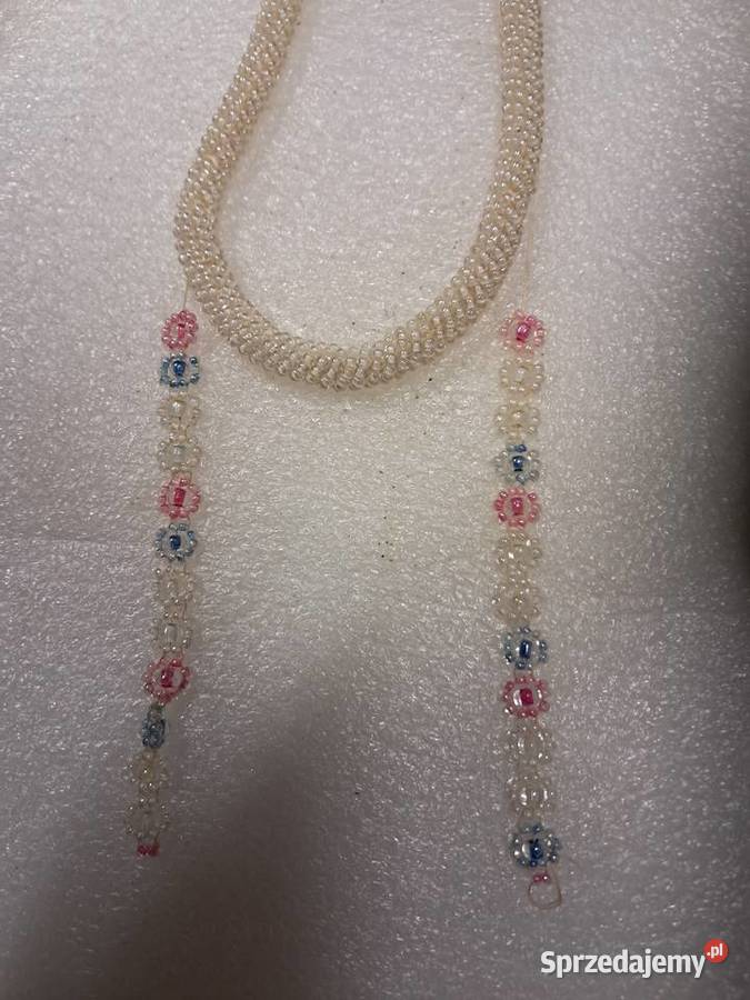 naszyjnik z prlu stan obwód 40 Sandomierz