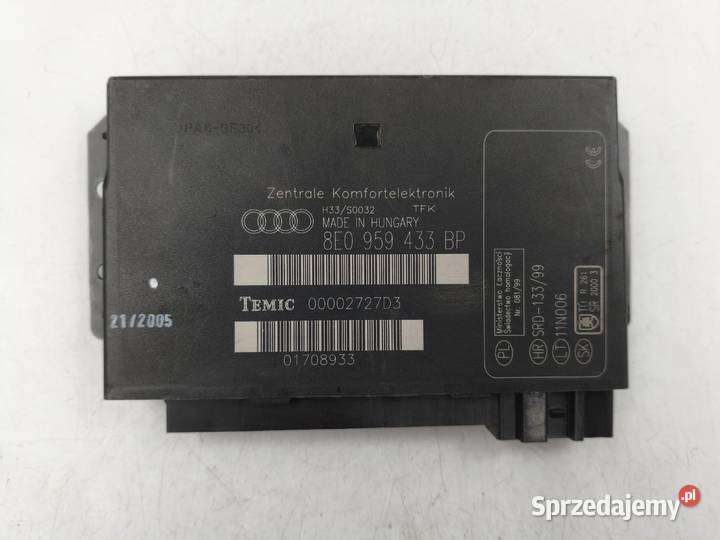 Moduł Komfortu Sterownik Audi A4 B6 B7 Wyszków sprzedam