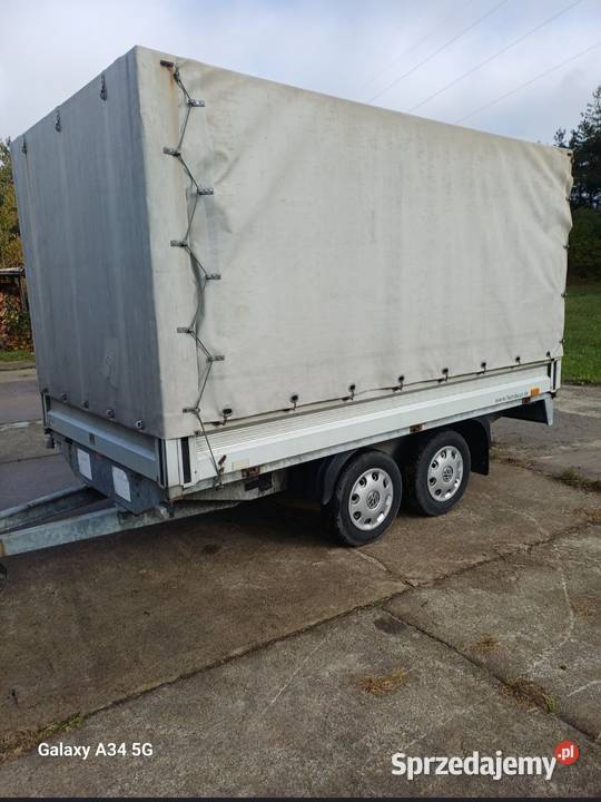 Przyczepa samochodowa burtowa 2000 Dmc Humbaur Burtowe i plandeki lubelskie Tomaszów Lubelski sprzedam