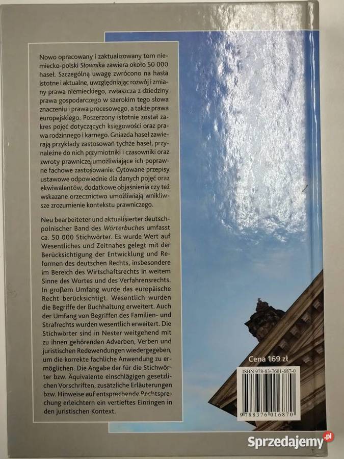Słownik Języka Prawniczego i Ekonomicznego niemiecki Książki do nauki języka obcego sprzedam