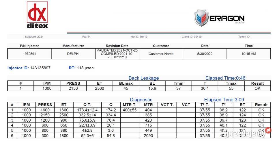 Wtryskwiacz Daf 105 1820820