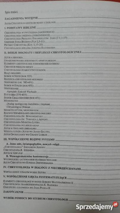 Chrystologia Teologia Dogmatyczna Studentów Bp Olsztyn