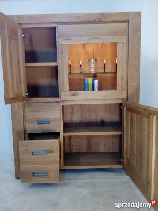 Nowa drewniana witryna Oświetlenie led Habufa Opole