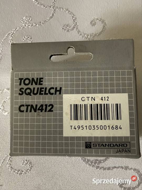 Standard CTN412 Tone Squelch Made in Japan Karta Czerwionka-Leszczyny
