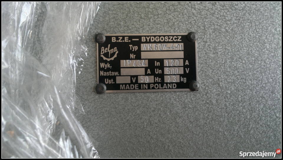 Wyłącznik krańcowy wrzecionowy WK 60 W401 Dąbrowa Górnicza