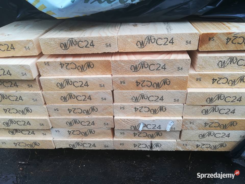 Drewno konstrukcyjne C24 Kantówka 45x145 świerk Materiały budowlane Jelenia Góra