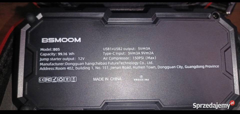 Booster jump starter kompresor samochodowy osobowe