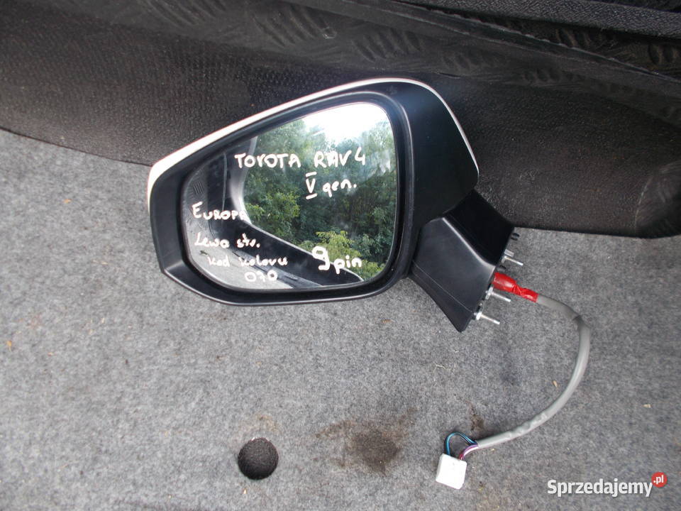 Toyota Rav4 V prawe lewe Europa 169 pin lusterko Lusterka zewnętrzne Wiązowna