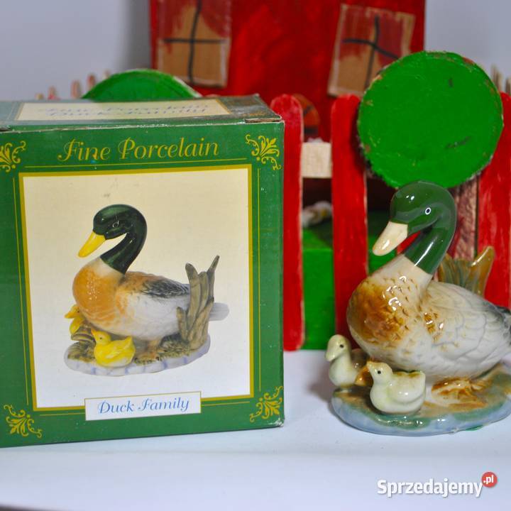 Porcelanowa kacza rodzinka Szczytno