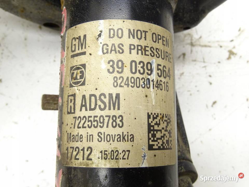 AMORTYZATOR PRAWY LEWY PRZÓD KPL OPEL ASTRA V K