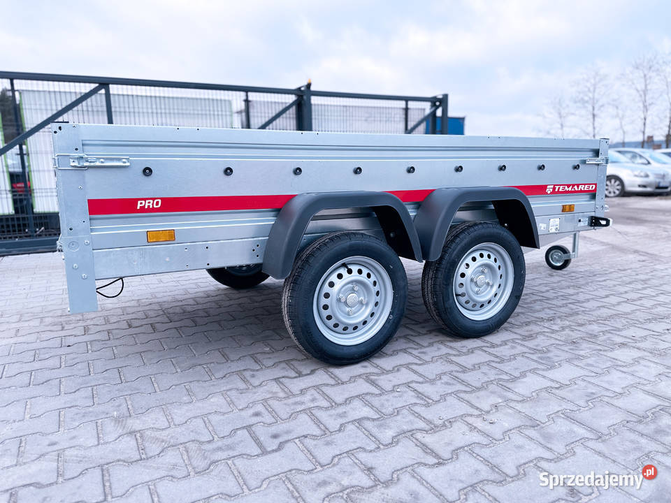 TEMARED 26122 PRO przyczepka samochodowa DMC 750 Burtowe i plandeki
