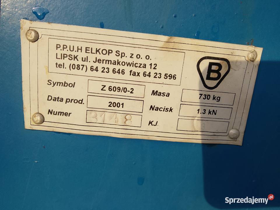 Kopaczka Elewatorowa Elkop Z 60902 dwurzędowa nieuszkodzony Kopaczki