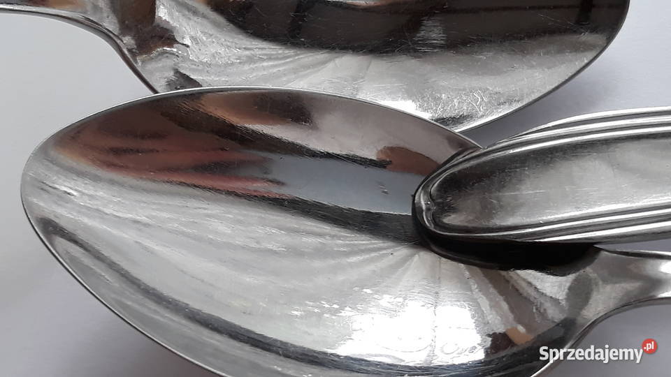 Duże łyżki obiadowe 2 wz BAKELIT Gerlach sztućce Dąbrowa Górnicza