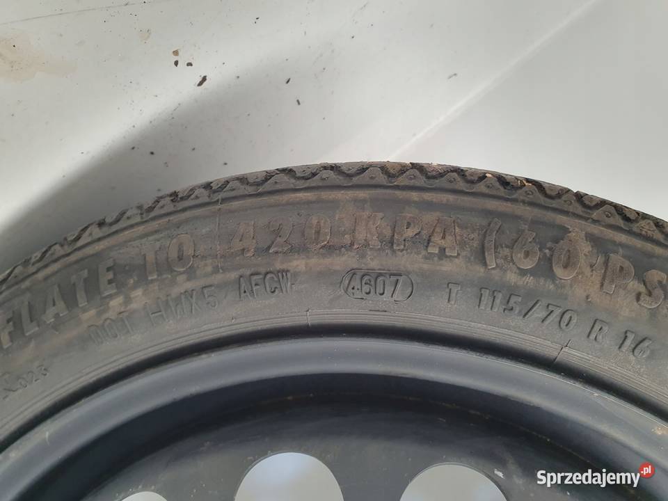 KOŁO DOJAZDOWE 11570 R16 2160132 5x110 lubelskie Chełm