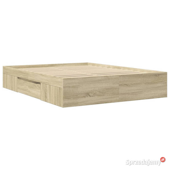 Łóżko bez materaca dąb sonoma 150x200 WM3295466 33cm Warszawa