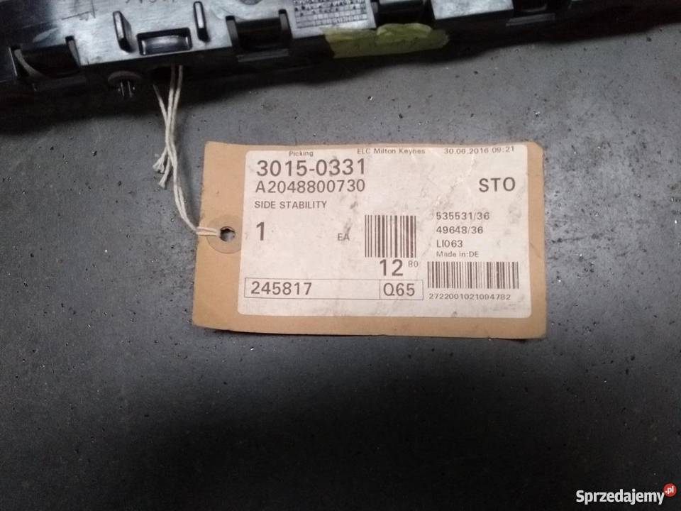 MERCEDES W204 ślizg zderzaka lewy tył podkarpackie Pilzno sprzedam