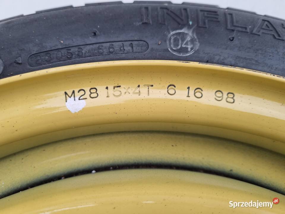 KOŁO ZAPASOWE 11570 R15 DOJAZDOWE Mazda 3 II BL Rudka sprzedam